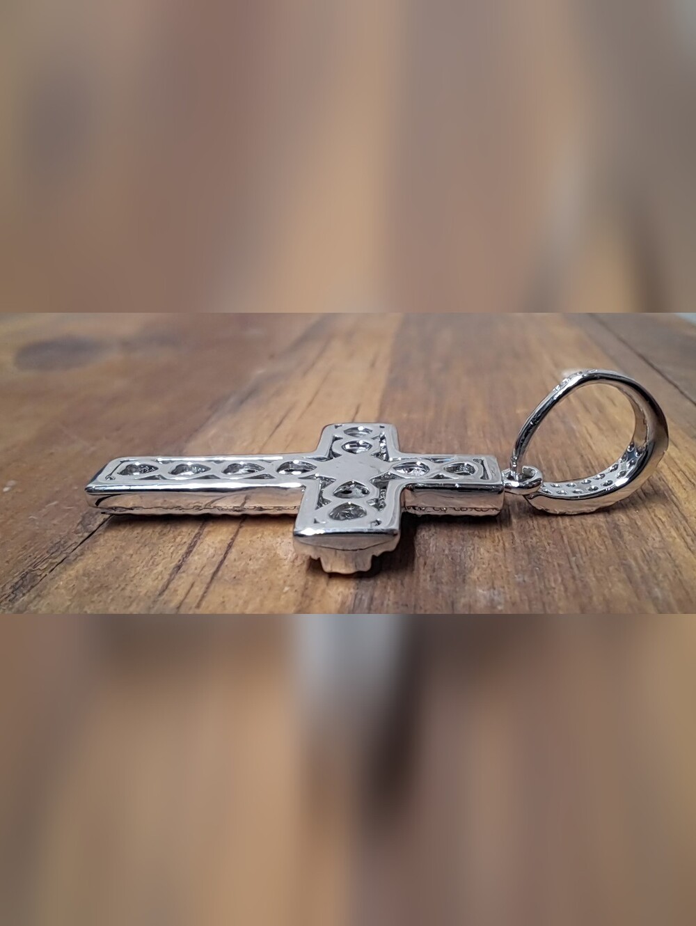 Moissanite Cross Pendant Sterling Silver VVS D 0.67 CTW NWT - Picture 12 of 12